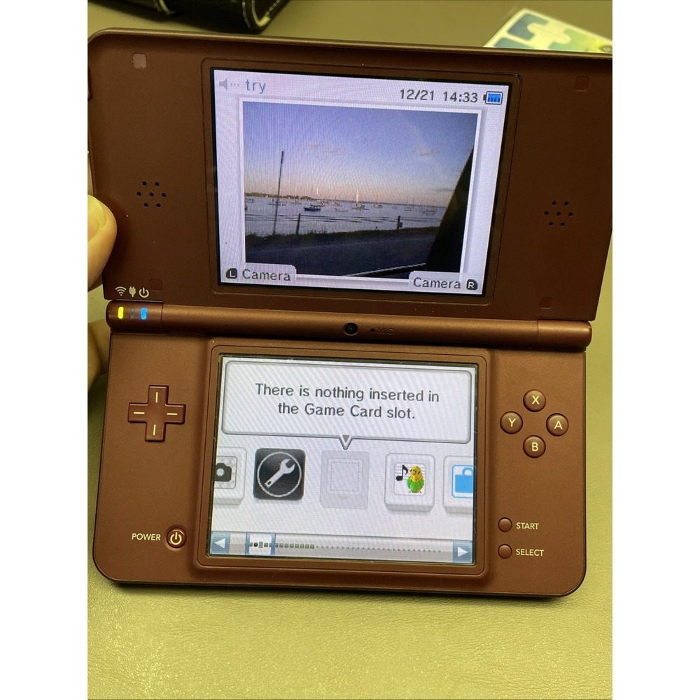 Nintendo DSi XL Burgundy Maroon Wine Red No Stylus (UTL-001) With 15 Games - Picture 7 of 10